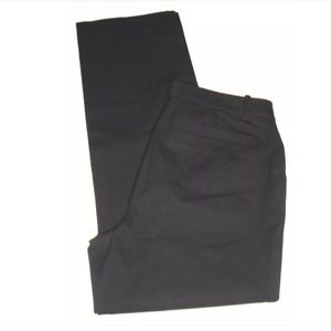 LAUREN by RALPH LAUREN Black Stretch Cotton Pants